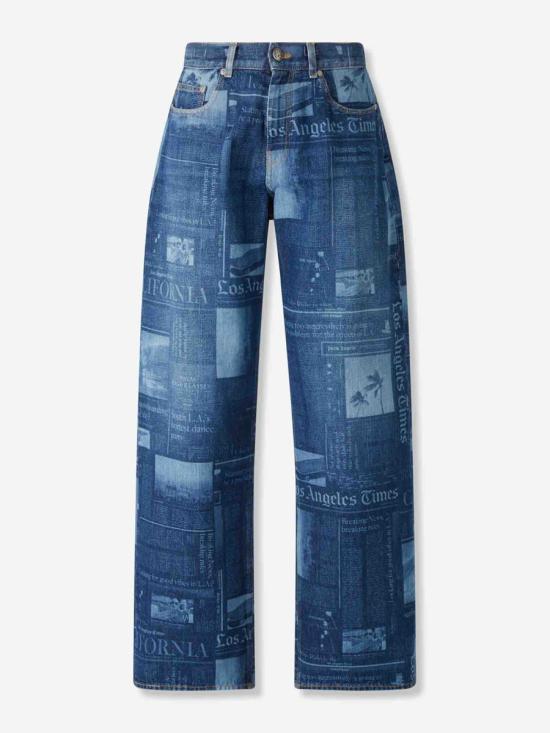 25FW 팜앤젤스 데님 팬츠 PMYA049F25DEN002 4442MEDIUM BLUE DENIM BLUE