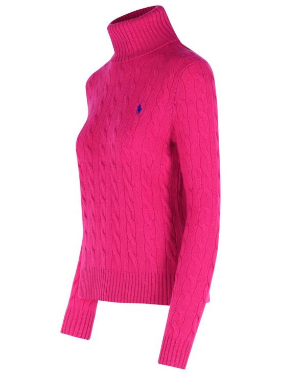 25FW 폴로 랄프로렌 울 캐시미어 케이블 니트 터틀넥  211888686020 Purple - POLO RALPH LAUREN