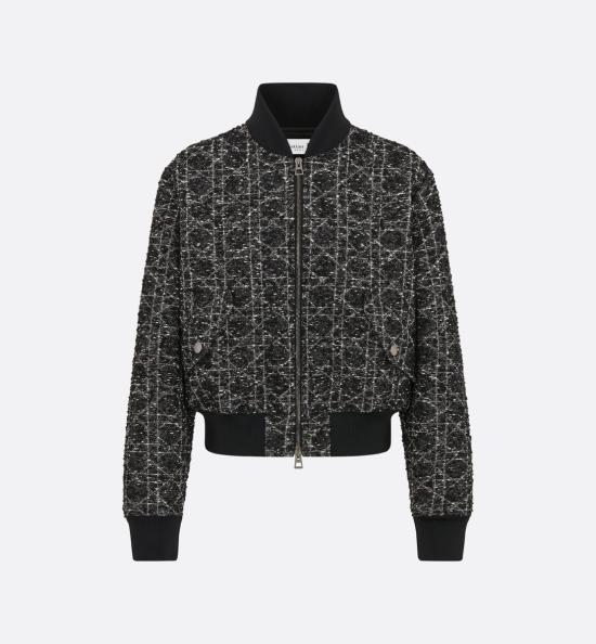  디올 봄버 자켓 557C60A7795 9101 BLACK Black