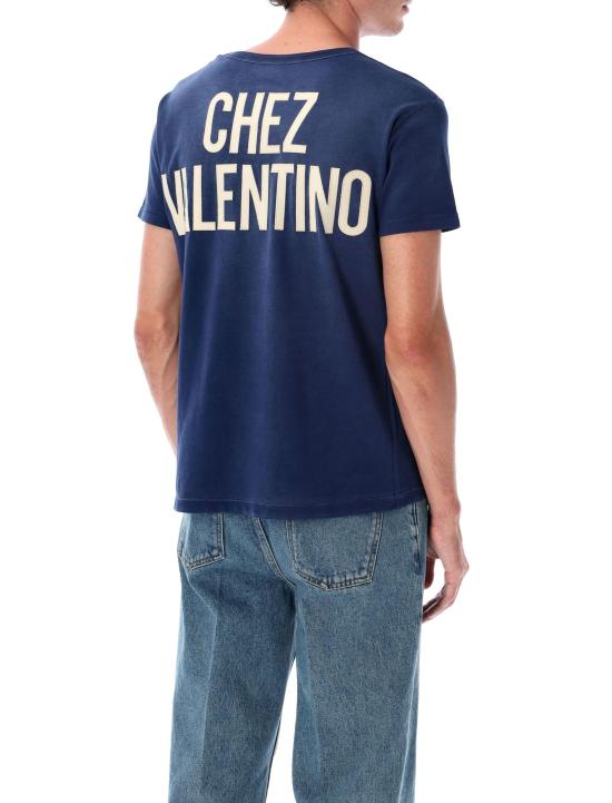 25FW 발렌티노 가라바니 반팔 티셔츠 7V3MG17EAYD AEW GRANDALA BLUE - VALENTINO GARAVANI