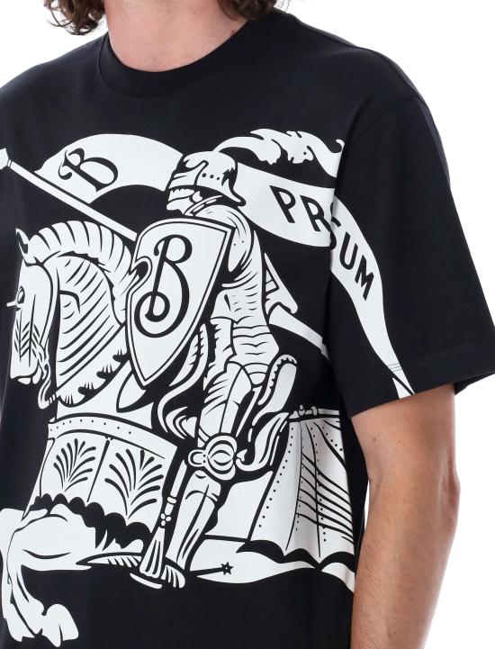 25FW 버버리 EKD 로고 프린트 코튼 숏슬리브 티셔츠  8095058 A1189 BLACK - BURBERRY