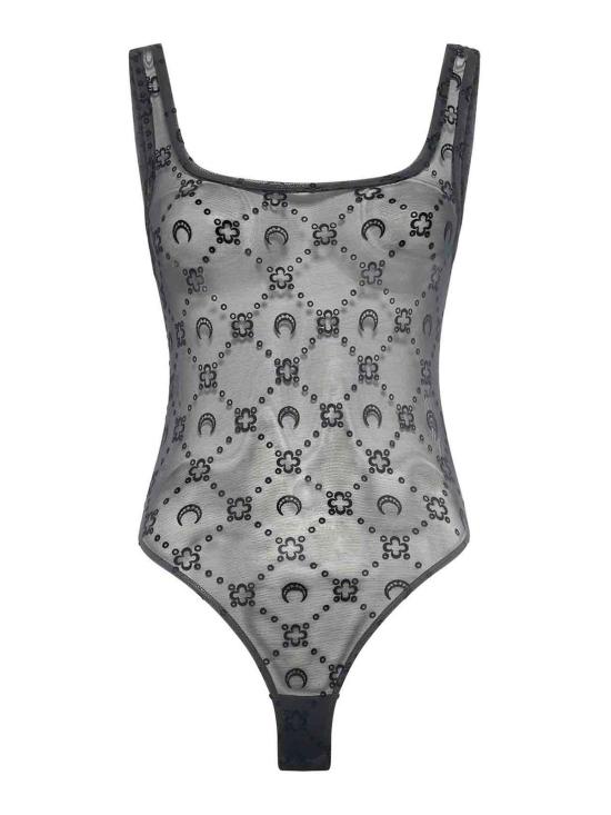  마린세르 바디수트 티셔츠 WUW061ACJER0005BK99 Black