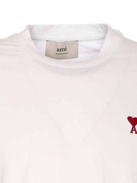 26SS 아미 스몰 하트 로고 티셔츠 BFUTS035724100 White - AMI
