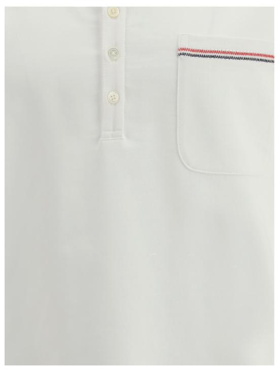 25FW 톰브라운 폴로 티셔츠 MJP230EJ0235 100 WHITE - THOM BROWNE