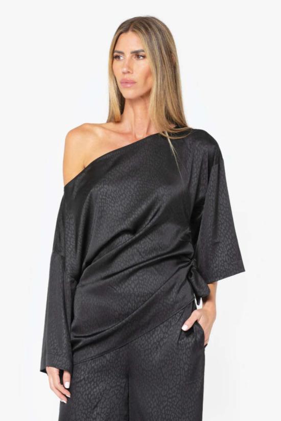  제이비큐 블라우스 JBQ 카탈레야  블랙