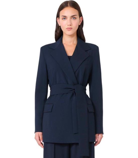 25FW 위켄드막스마라 코트 2525046031600 001 40 Blue - WEEKEND MAX MARA