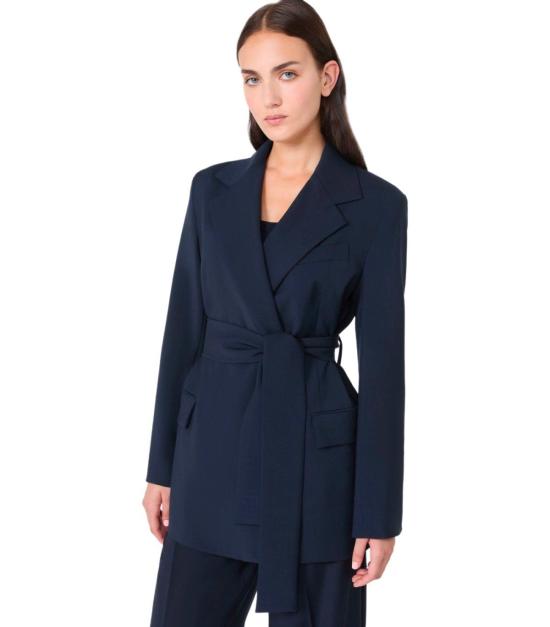 25FW 위켄드막스마라 코트 2525046031600 001 40 Blue - WEEKEND MAX MARA