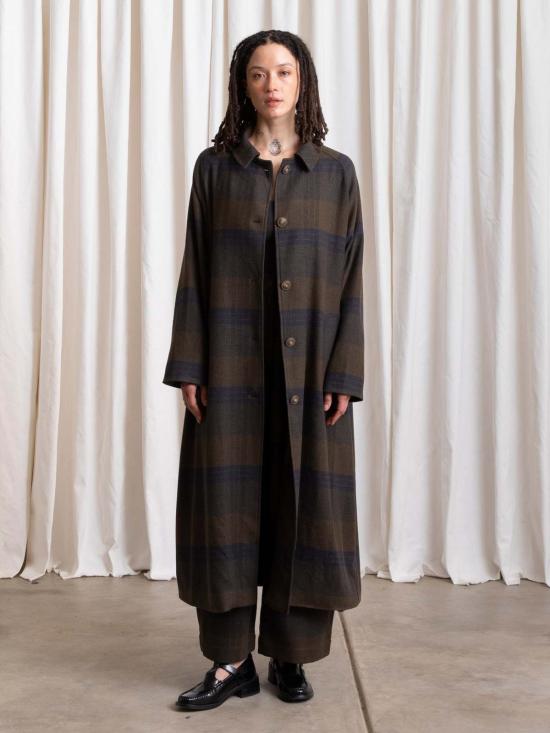  알리 골든 트렌치 코트 뉴 플레드 트렌치 - ALI GOLDEN