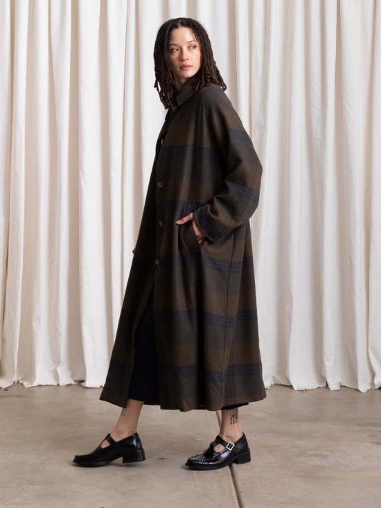  알리 골든 트렌치 코트 뉴 플레드 트렌치 - ALI GOLDEN