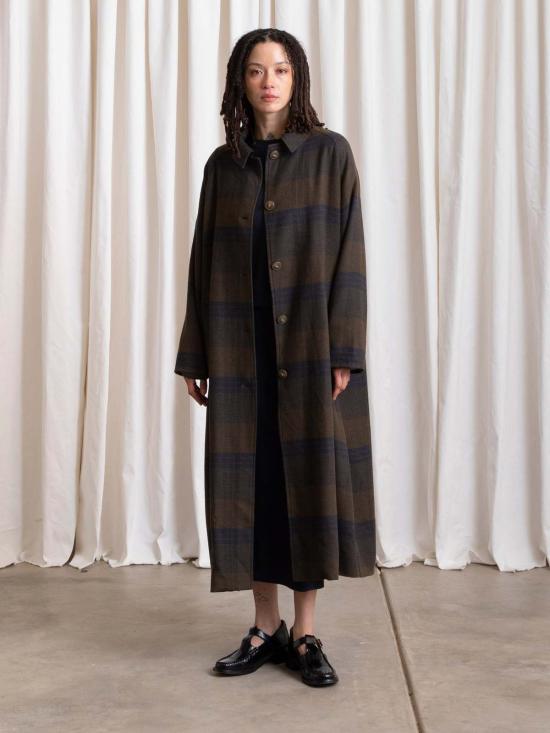  알리 골든 트렌치 코트 뉴 플레드 트렌치 - ALI GOLDEN