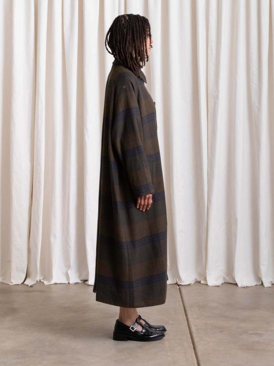  알리 골든 트렌치 코트 뉴 플레드 트렌치 - ALI GOLDEN