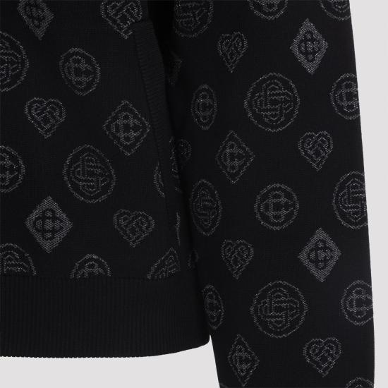 25FW 카사블랑카 자켓 MAW25KW112401 BLACK - CASABLANCA