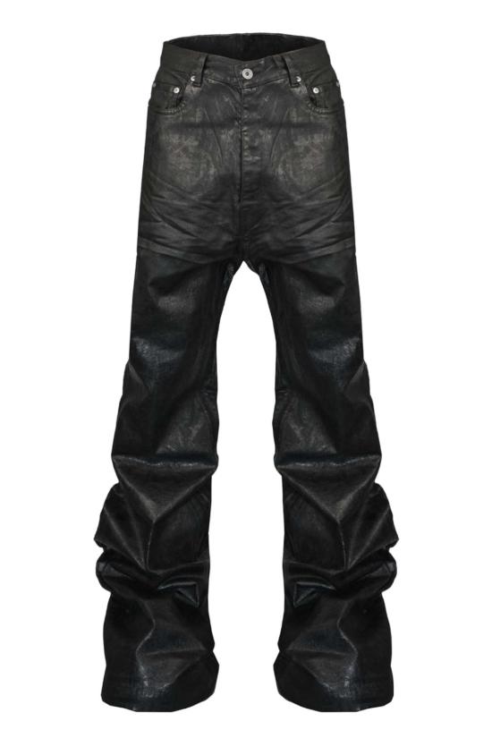  릭 오웬스 데님 팬츠 볼란 부츠컷  블랙