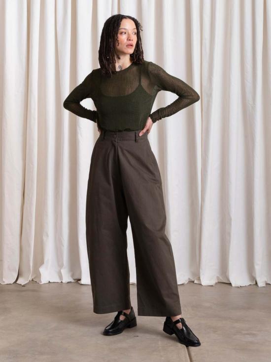  알리 골든 스트레이트 팬츠 루즈 배럴 팬츠 - ALI GOLDEN