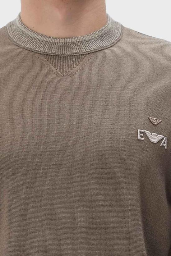 25FW 엠포리오 아르마니 스웨터 EM003387 AF14697 U6189 Beige - EMPORIO ARMANI