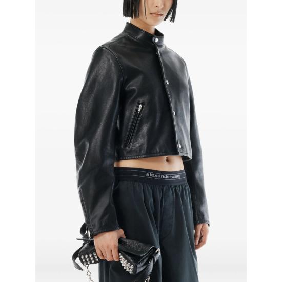 25FW 알렉산더 왕 스트레이트 팬츠 1WC4254924 001 BLACK - ALEXANDER WANG