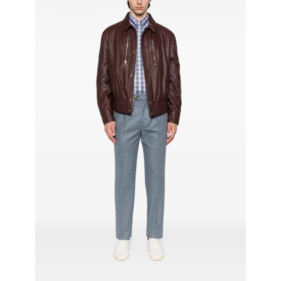 25FW 브루넬로 쿠치넬리 가죽 자켓 MPAMA2049 C4253 BROWN - BRUNELLO CUCINELLI