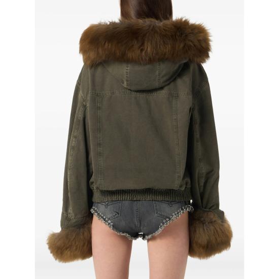 25FW 블루마린 봄버 자켓 2J203A C5235 GREEN - BLUMARINE