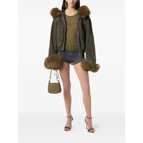 25FW 블루마린 봄버 자켓 2J203A C5235 GREEN - BLUMARINE