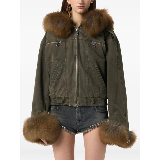 25FW 블루마린 봄버 자켓 2J203A C5235 GREEN - BLUMARINE