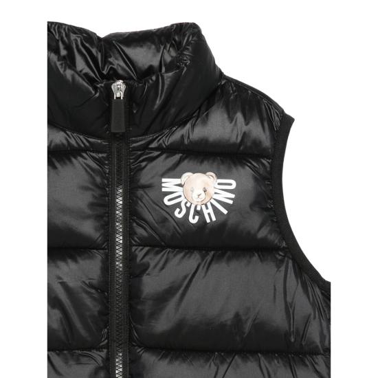 25FW [키즈] 모스키노 베스트 HQS02K L3A32 60100 BLACK - MOSCHINO