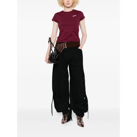 25FW 디 아티코 반팔 티셔츠 251WCT00357 JJJ025AA 114 RED - THE ATTICO