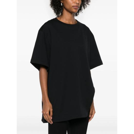 25FW 디 아티코 반팔 티셔츠 251WCT00350 JJJ025AA 100 BLACK - THE ATTICO