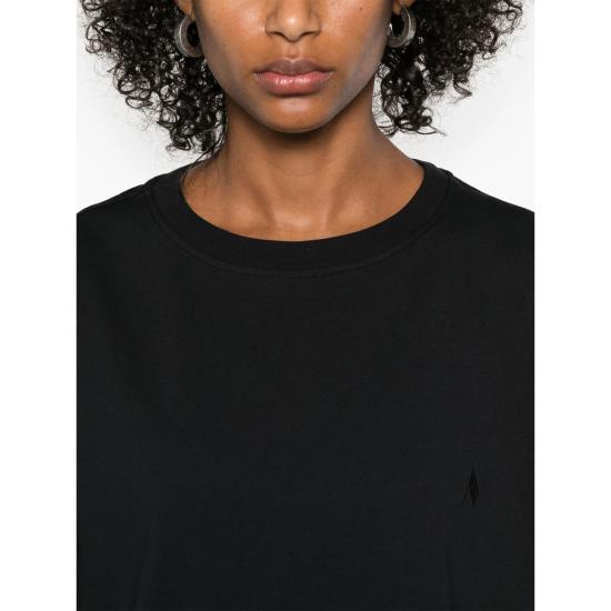 25FW 디 아티코 반팔 티셔츠 251WCT00350 JJJ025AA 100 BLACK - THE ATTICO