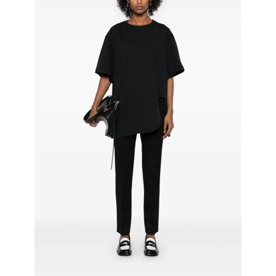 25FW 디 아티코 반팔 티셔츠 251WCT00350 JJJ025AA 100 BLACK - THE ATTICO