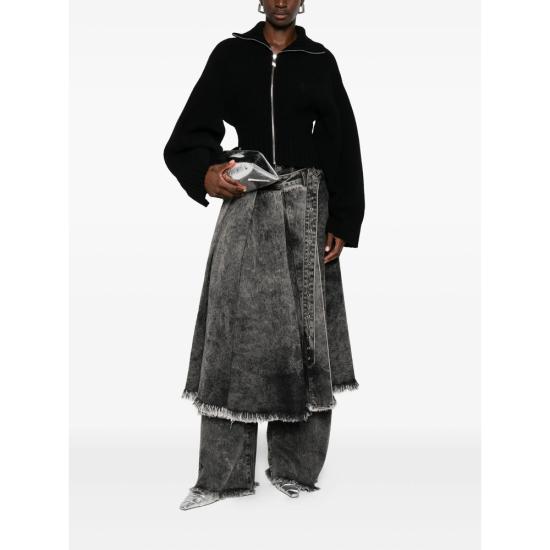 25FW 디 아티코 가디건 251WCD00009 KWS010AA 100 BLACK - THE ATTICO