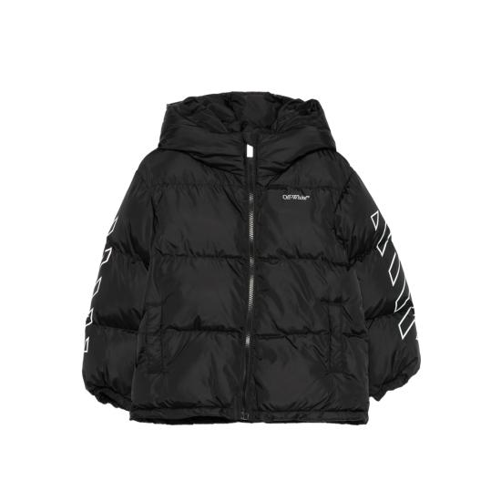 25FW [키즈] 오프화이트 패딩 OBEJ002C99FA B001 1001 BLACK