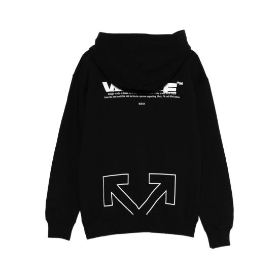 25FW [키즈] 오프화이트 니트/스웻셔츠 OBBB001F25FL E001 1001 BLACK WHITE - OFF WHITE