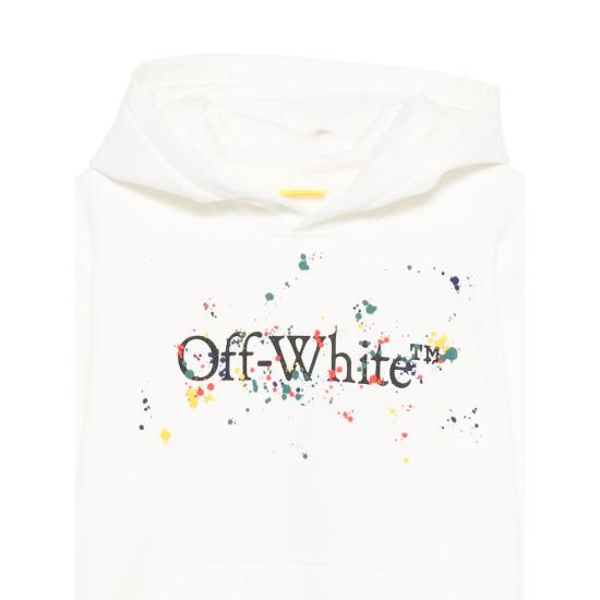 25FW [키즈] 오프화이트 니트/스웻셔츠 OBBB001F25FL E002 0110 WHITE - OFF WHITE