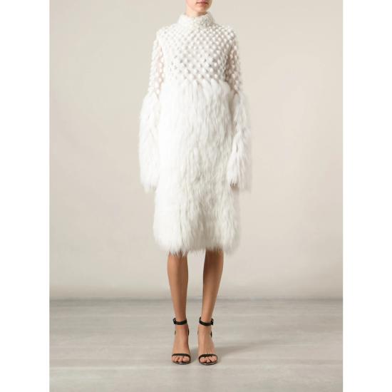  알렉산더 맥퀸 미디 원피스 364083 QDZ21 0900 WHITE - ALEXANDER MCQUEEN