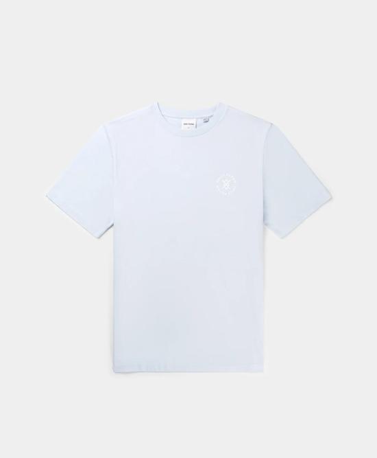  데일리 페이퍼 반팔 티셔츠 CIRCLE T SHIRT 2412008 HALOGEN BLUE