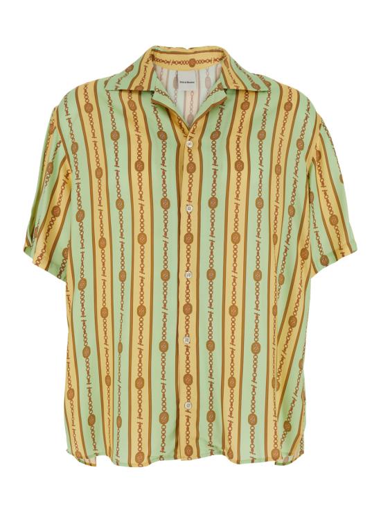 25SS 드롤드무슈 반팔 셔츠 GSH204VI016LGN Multicolor