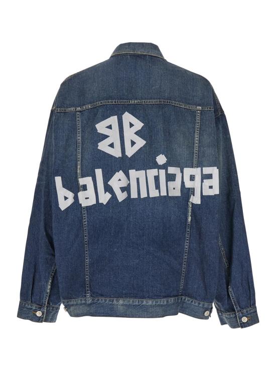 25SS 발렌시아가 데님 자켓 738738TRWA73020 Blu - BALENCIAGA