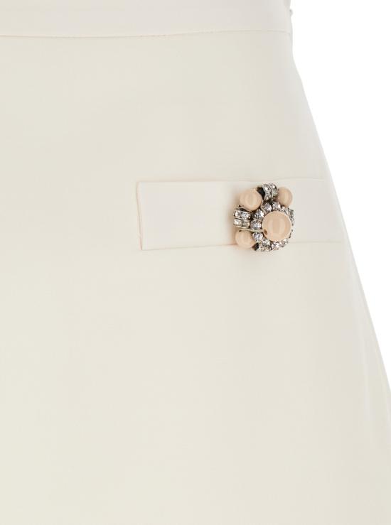 25SS 발렌티노 가라바니 숏 스커트 6B3RACH71CFA03 White - VALENTINO GARAVANI