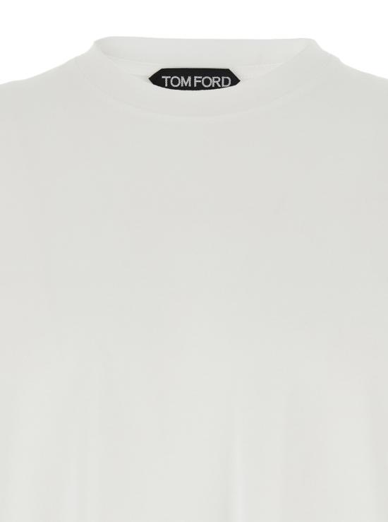 25FW 톰포드 반팔 티셔츠 JCS004JMT012AW002 White - TOMFORD