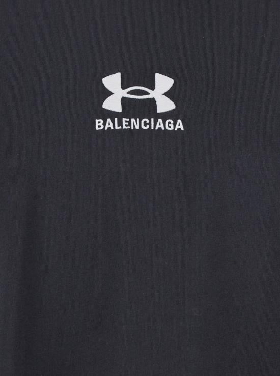 25SS 발렌시아가 x 언더아머 오버사이즈 핏 티셔츠 787349TRVB79034 Black - BALENCIAGA