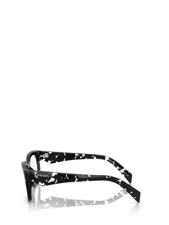 26FW 프라다 안경 PR A10V 15O1O1 HAVANA BLACK TRANSPARENT - PRADA