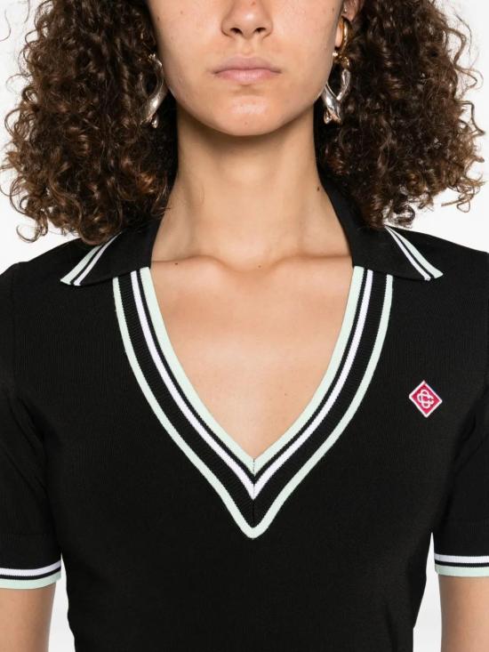 25FW 카사블랑카 탑 WPF25KW101801 BLACK - CASABLANCA