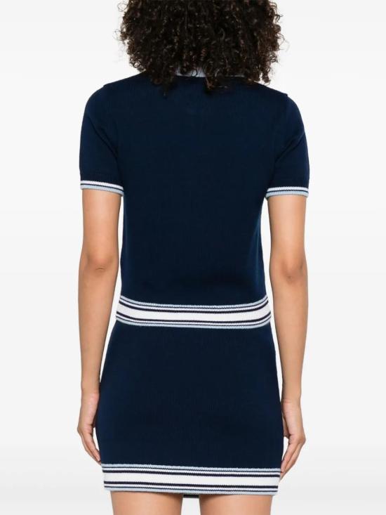 25FW 카사블랑카 반팔 티셔츠 WPF25KW102001 BLUE - CASABLANCA