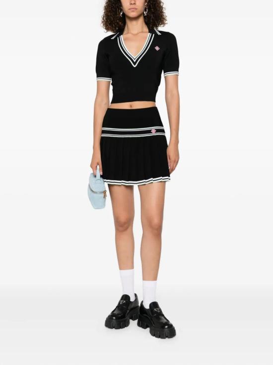 25FW 카사블랑카 숏 스커트 WPF25KW102701 BLACK - CASABLANCA