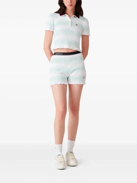 25FW 카사블랑카 반팔 티셔츠 WPF25JTP21501 MINT WHITE - CASABLANCA