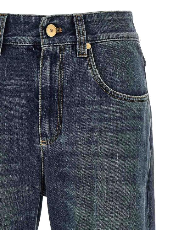 25FW 브루넬로 쿠치넬리 스트레이트 팬츠 MA095P4008C9039 Blue - BRUNELLO CUCINELLI