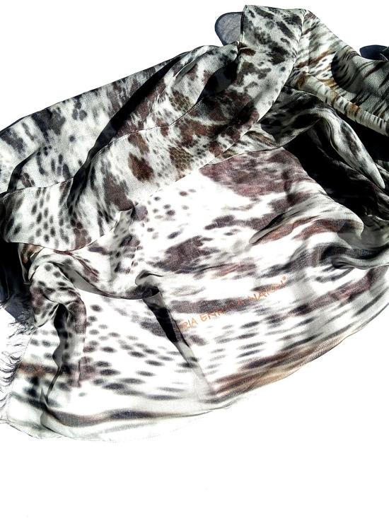 25SS 마리아 엔리카 나르디 머플러/스카프 SM143L68190BKWH Black - MARIA ENRICA NARDI