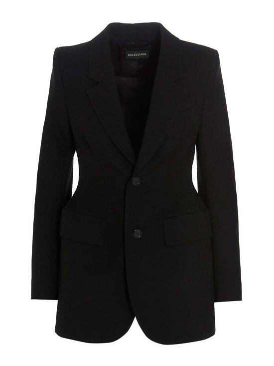  발렌시아가 아워글래스 자켓 571278TYI201000 Black