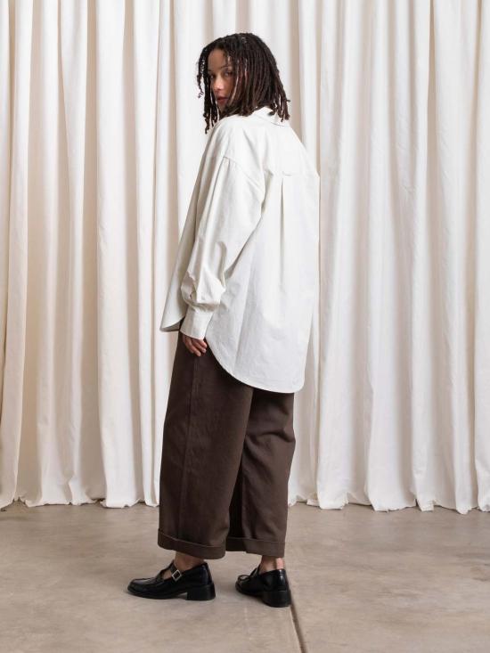  알리 골든 반팔 티셔츠 버튼 다운 오버사이즈 셔츠 - ALI GOLDEN