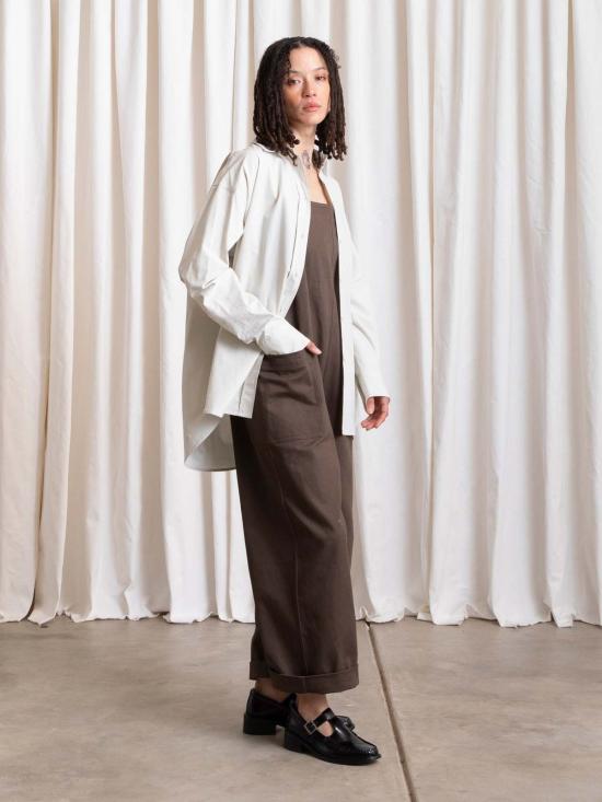  알리 골든 반팔 티셔츠 버튼 다운 오버사이즈 셔츠 - ALI GOLDEN